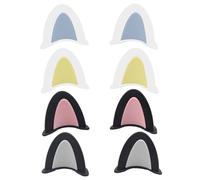 Oreilles de chat pour casque, accessoire de casque d'oreille en mousse pour minou, 4 paires 4 couleurs auto-adhésives ABS CHELMET OEURS DE CAT pour le casque de vélo, casque de ski et casque Airsoft