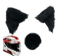 Oreilles de chat pour casque de vélo, surfaces lisses, couvre-casque | Peluche pour vélo, moto, enfants et adultes