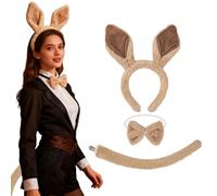 Oreilles de Cheval Cosplay - Costume Cosplay 2026 | Serre-tête à Oreilles de Cheval avec Queue | pour Anniversaire Noël Ados Adultes Événement Célébration