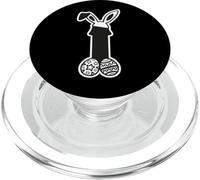 Oreilles de Lapin Amusantes avec des œufs de Pâques PopSockets PopGrip pour MagSafe