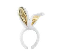 Oreilles de lapin dorées en peluche Infactory