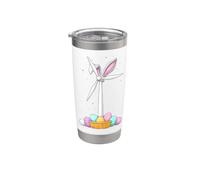 Oreilles de lapin éoliennes écoénergétiques vertes Gobelet isotherme en acier inoxydable double paroi