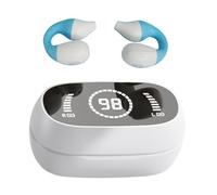 Oreilles ouvertes sur les oreilles - Écouteurs de sport - Écouteurs sans fil véritables, casque léger avec boîtier de charge, confort toute la journée, étanche, ajustement sûr, anti-transpiration pour