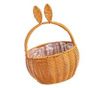 Oreilles portables tissées à la main avec de jolis cubes de rangement élégants en forme de lapin, parfaits pour les pique-niques et les réunions de famille
