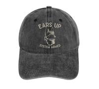 Oreilles vers Le Haut tête de Loup avec système de Texte armé dans Un Design Tactique et d’Inspiration Animale Casquette de Baseball lavée
