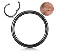 OreilleStar Anneaux de nez anneaux de septum : anneaux de nez en acier chirurgical, anneaux de nez pour femmes, anneaux de nez hypoallergéniques pour septum, anneau de nez en titane, anneaux de nez