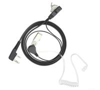 Oreillette 2 broches pour talkie-walkie avec micro pour Baofeng pour Kenwood pour Tk Series Quansheng Casque radio Noir