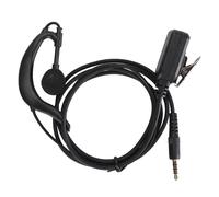 Oreillette 3,5 Mm en Forme de G, Push to Talk, pour Zello et Radio Bidirectionnelle Voxer, Compatible avec Tablette et Téléphone Intelligent, avec Clip de Revers