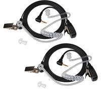 Oreillette acoustique de surveillance à air caché, 1 broche 2,5 mm avec micro PTT pour Motorola Talkabout TLKR T92 H2O T60 T80 T82 T60 T62 T81 XT180 Cobra Security 2 voies radio (2 pièces)