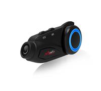 Oreillette Bluetooth moto - RNCYN - Caméra HD 1080P - Intercom 6 voies - Kit mains-libres - Commande vocale
