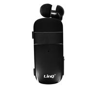 Oreillette Bluetooth Multipoint Autonomie 10h Câble Rétractable R8344 LinQ Noir