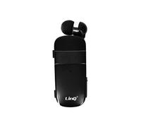 Oreillette Bluetooth Multipoint Autonomie 10h Câble Rétractable R8344 Noir