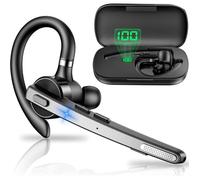 Oreillette Bluetooth New Bee M53 V5.1 - Kit Main-Libre Mono, 72h, Étui 500mAh