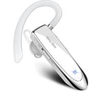 Oreillette Bluetooth - New Bee - Universelle - Blanc - Microphone intégré - 60 jours en veille