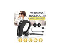 Oreillette bluetooth pour smartphone samsung, huawei, sony, etc intra-auriculaire sans fil son main libre universel business (noir)