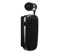 Oreillette Bluetooth sans Fil 4.1 Écouteurs Intra-Auriculaires Anti-Bruit Rétractable 10m Transmission Écouteur Mono, Connecter 2 Appareils Simultanément pour Conducteur, Vélo, Sport