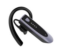 Oreillette Bluetooth sans Fil Dual Mic V5.4 Main Libre Bluetooth Oreillette avec 25H de Temps de Conversation, 180H en Veille, Casques Bluetooth Mono Écouteur pour Conduite/Affaires/Bureau, Pourpre