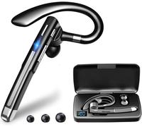 Oreillette Bluetooth Sans Fil Kit Main Libre Bluetooth Avec Double Microphone Pour L'Annulation Du Bruit 64 Heures De Convers[L12]