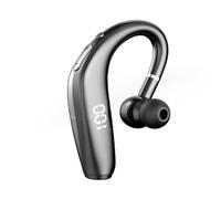 Oreillette Bluetooth sans fil mains libres pour téléphone portable avec microphone antibruit IPX5 étanche Appel HD pour travail, camionneur, conduite