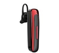 Oreillette Bluetooth Stéréo Crochet d'oreille écouteurs sans fil 50 heures Mini écouteurs de sport écouteurs intra-auriculaires avec microphone en silicone,Red