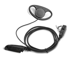 Oreillette D-style Casque Écouteur pour Motorola GP320 GP328 HT750 Radio | pour GP340 GP380 GP680 HT1250 HT1550, PR860 MTX850LS MTX8250LS, PRO9150 Talkie Walkie, Avec Mic PTT