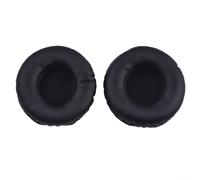 Oreillette de rechange en mousse souple et cuir synthétique pour casque de 50 mm à 105 mm (60 mm)