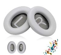 Oreillette de Remplacement Coussinets d'oreille Coussinets de Remplacement pour Bose QuietComfort 35 Quiet Comfort 35 II 15 QC15 QC25 QC2 QC35 QC35 II Casque Circum-aural,Argent