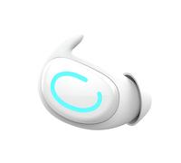 Oreillette de Sommeil Bluetooth Son Mono Ultra Fin avec Réduction de Bruit ENC Blanc