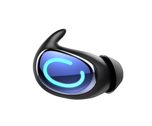 Oreillette de Sommeil Bluetooth Son Mono Ultra Fin avec Réduction de Bruit ENC Bleu