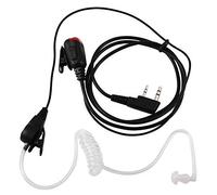 Oreillette de Surveillance avec Tube Acoustique et Bouton PPT et Micro pour Kenwood/Baofeng/TYT/Zastone Radio bidirectionnelle 2 Broches - Tête K