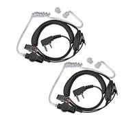 Oreillette de Surveillance for Tube Acoustique Discret for 2 Broches for Micro, Compatible for Kenwood Retevis PUXING et Baofeng UV-5R BF-888S, Radio bidirectionnelle(86-K 2Pcs)