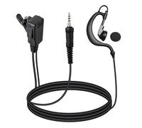 Oreillette en forme de G avec micro PTT intégré - Compatible avec Motorola EVX-S24, Yaesu VX-6R, FT-270R, Horizon standard HX320, HX210, HX40, HX890 - Remplacement pour MH-89A4B