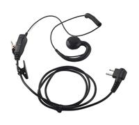 Oreillette ergonomique pour talkie-walkie avec micro PTT, haut-parleur rotatif et fil unique, compatible avec les radios Motorola. Câble résistant