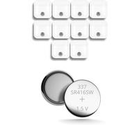 Oreillette Espion Ecouteur Mini-Batterie Bouton à l'oxyde d'argent et Voltage de Batterie 1,55 V 8 mAh (10 Unités de Batterie 337-SR416SW Oreillette Espion VIP Pro Mini o Supermini)