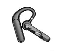 Oreillette mains libres pour téléphones portables - Longue durée de conversation de 30 heures - Écouteurs sans fil avec microphone antibruit pour une utilisation au bureau - Noir