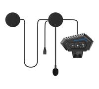 Oreillette Moto Bluetooth de Casque, Écouteurs de Moto avec Système de Communication Mains Libres et Fonction de Rèduction du Bruit