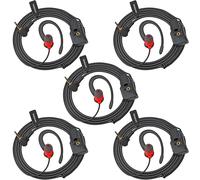 Oreillette pour Talkie-walkie 1 Broche, Prise Jack 2,5 mm en Forme de G, oreillette de sécurité Souple pour Motorola Talkabout TLKR T92 H20 PMR446 T60 T80 T82 XT180 Radio avec (5 pièces)