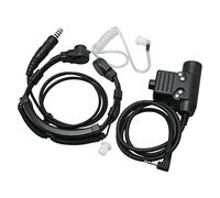 Oreillette Pour Talkie-walkie Micro Gorge Avec Adaptateur U94 PTT, Tube Acoustique Transparent Réglable Pour Talkie-walkie T5000 T5100 Et Autres Modèles