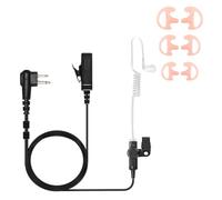 Oreillette pour talkie-walkie Motorola et radio avec PTT/micro, compatible avec CP200D CP100D R2 CP200 CP185 BPR40 CLS1410 CLS1110 RMU2040 RMU2080D, casque de surveillance à tube acoustique à 2 fils
