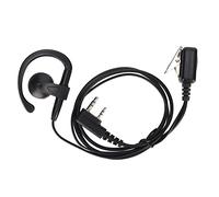 Oreillette Radio 2 Voies, Casque en Forme de G à Volume Réglable à 2 Broches avec Micro Lline pour , Talkie-walkie Radio 2 Voies (1 Paquet)