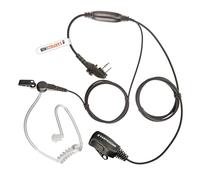 Oreillette tube acoustique compatible avec Midland Radio G15Pro G18 HYT Hytera HYT210 BD505 BD555 PD405 PD505 TC-620 Talkie-walkie PTT 2 broches avec vis