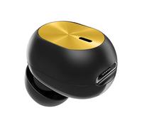 Oreillette unique - Écouteur invisible sans fil pour téléphone | Écouteur sans fil unique | 1,9 x 1,9 x 1,4 cm, petit casque portable compact pour smartphones, livre audio conduite