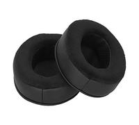 Oreillettes de Remplacement pour Brainwavz, Coussin d'oreille 110 X 90 Mm Noir, Flanelle Douce + Mousse à Mémoire de Forme Coton, Accessoire Casque pour Brainwavz