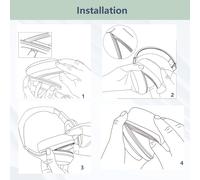 Oreillettes de Remplacement pour Rig 800 LX/HS/HD-Coussinets Souples en Cuir Protéiné & Mousse à Mémoire pour Casques Gaming