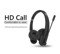 Oreillettes de téléphone stéréo avec Microphone, pour Center d'appel, écouteurs compatibles Bluetooth pour diffusion en direct, OY632