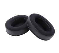 Oreillettes en mousse à mémoire de forme, noir PU/velours, adaptées aux écouteurs larges sur l'oreille