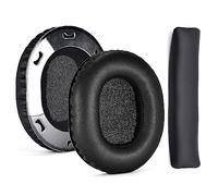 Oreillettes en protéines Souples, 2 pièces, pour écouteurs ATH-M70X, Oreillettes en Mousse à mémoire de Forme, Coussinets de Bandeau Facilement remplacés