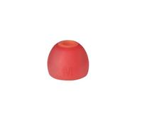 Oreillettes en Silicone pour Jbl Tune 310c Embouts Auriculaires Bouchons Coupes d'oreilles Couvre-Oreilles pour Casque d'écoute S/M/L Réduction du Bruit Accessoires pour écouteurs (Rouge Transparent)