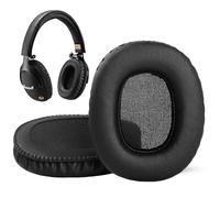 Oreillettes pour Marshall Monitor, Mousse à Mémoire en Cuir Protéiné, Coussinets de Remplacement pour Casque Over-Ear, Noir