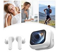 Oreillettes Traductrices,Dispositif de Réduction de Bruit à Écran LCD Tactile,Écouteurs De Traduction IA En Temps Réel Casque | Pour Voiture Voyage Apprentissage Affaires Gym Hommes Femmes Anniversair